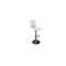 Taburete de bar surf alto color blanco (lote de 2)