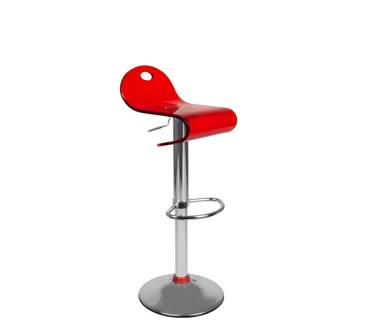 Taburete de bar up to you CELESTE color rojo