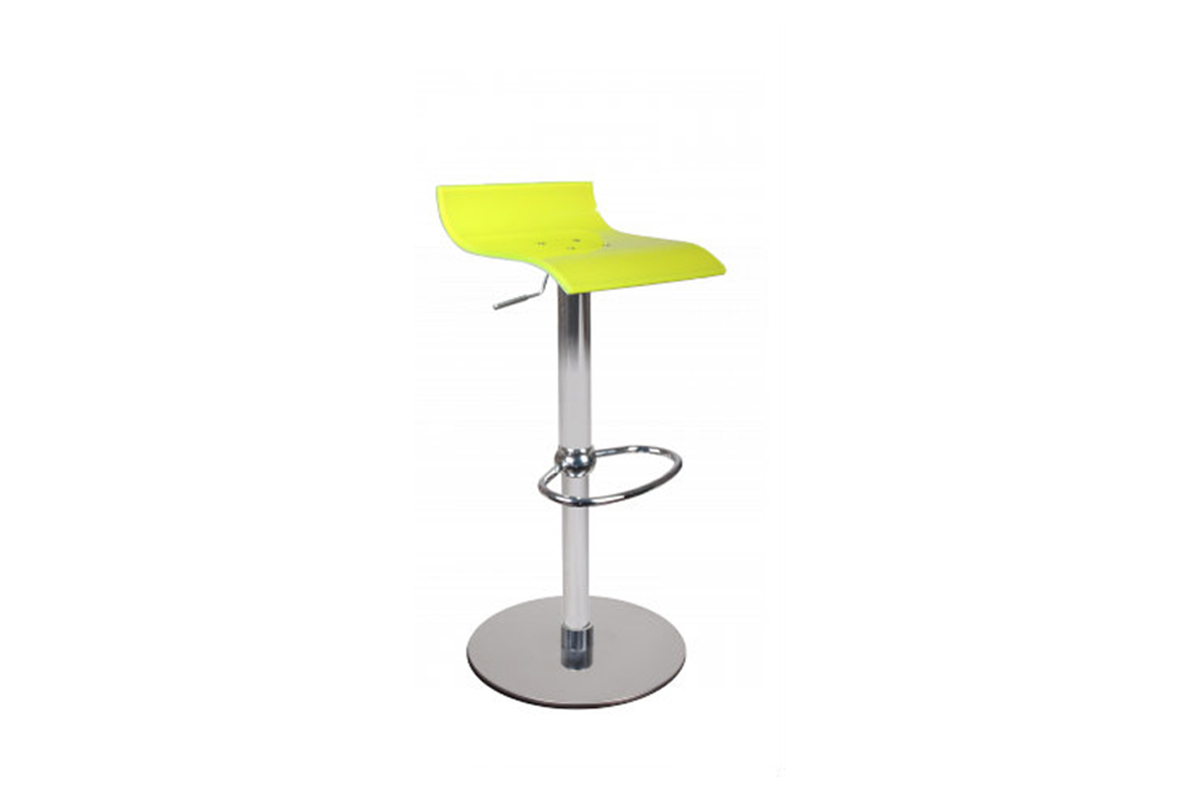 Taburete de bar VEGA bicolor amarillo y blanco