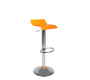 Taburete de bar VEGA bicolor naranja y blanco
