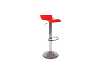 Taburete de bar VEGA bicolor rojo y blanco