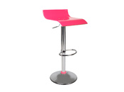 Taburete de bar VEGA bicolor rosa y blanco