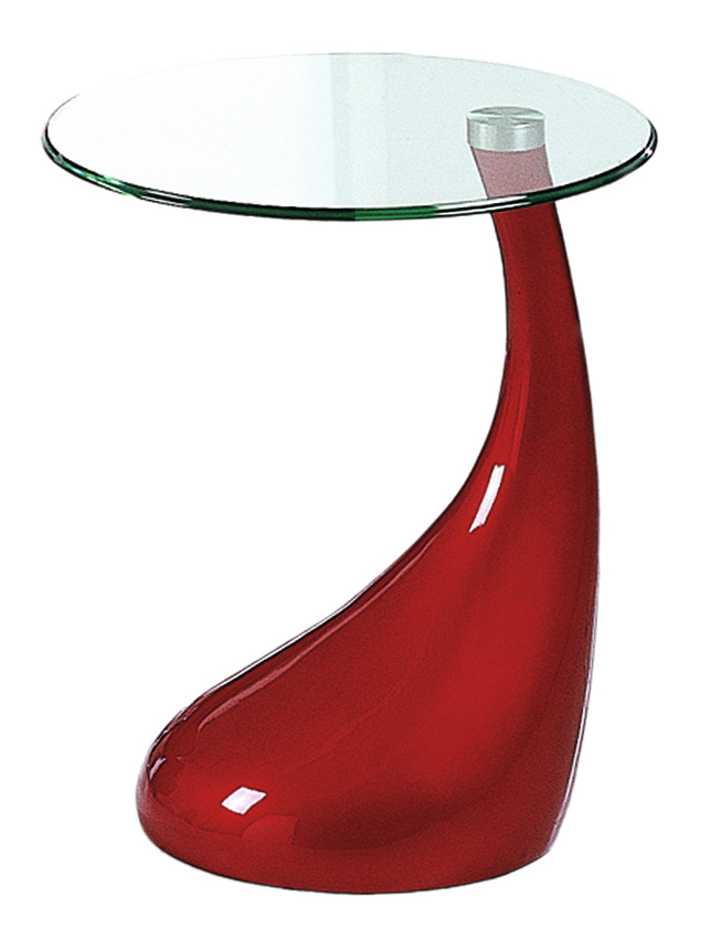 Velador de dise&ntilde;o COURBELLA � color rojo