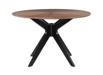 Mesa de comedor redonda de dise&ntilde;o en nogal 120&nbsp;cm DIELLI