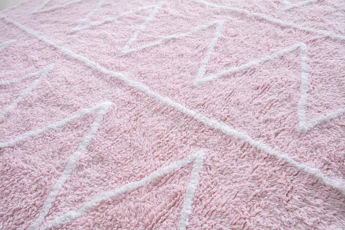 Alfombra algod�n 120x160cm rosa ALISHIA