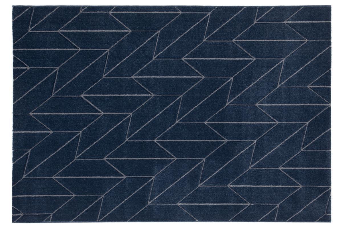 Alfombra azul 160 x 230 cm BRAQ
