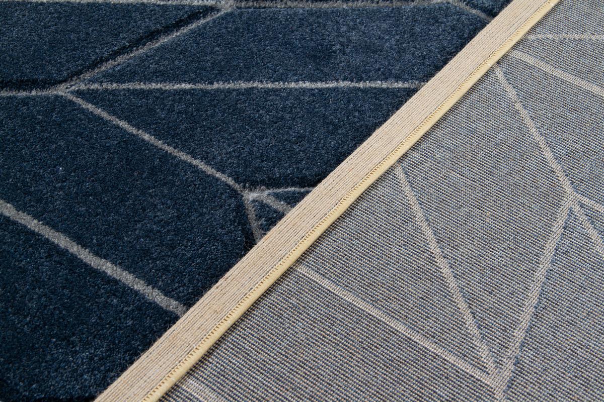 Alfombra azul 160 x 230 cm BRAQ
