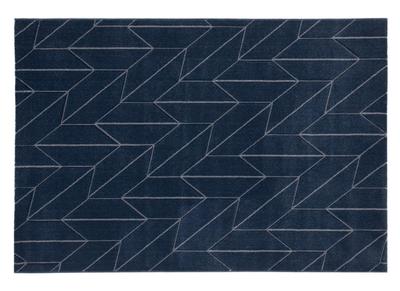 Alfombra azul 160 x 230 cm BRAQ