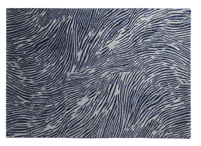 Alfombra azul y gris con motivos 160 x 230 cm SEA