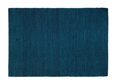 Alfombra azul yute 170x240cm GUNNY