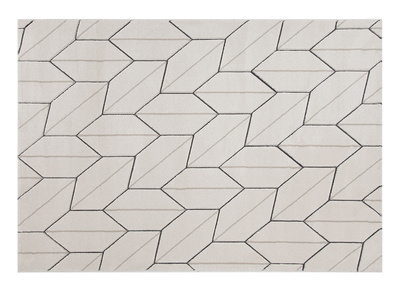 Alfombra beige natural 160 x 230 cm CORN