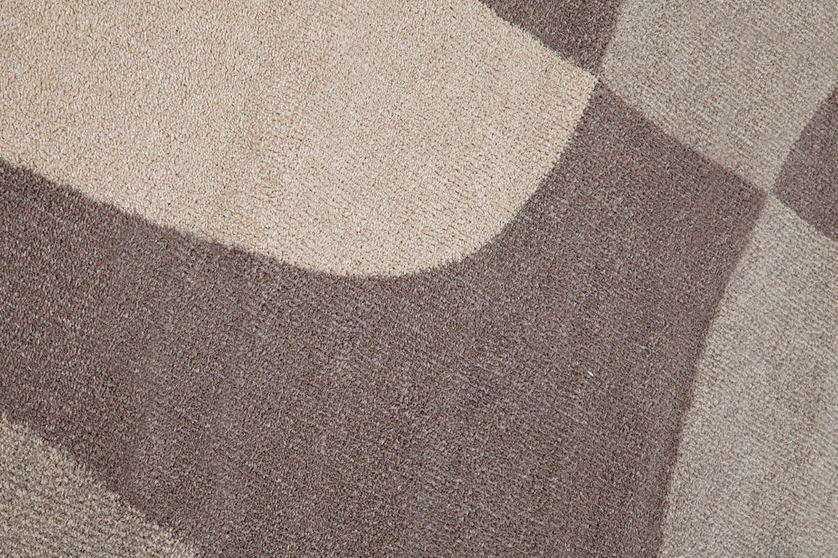 Alfombra beige y gris con motivo grfico 200נ290cm ARID