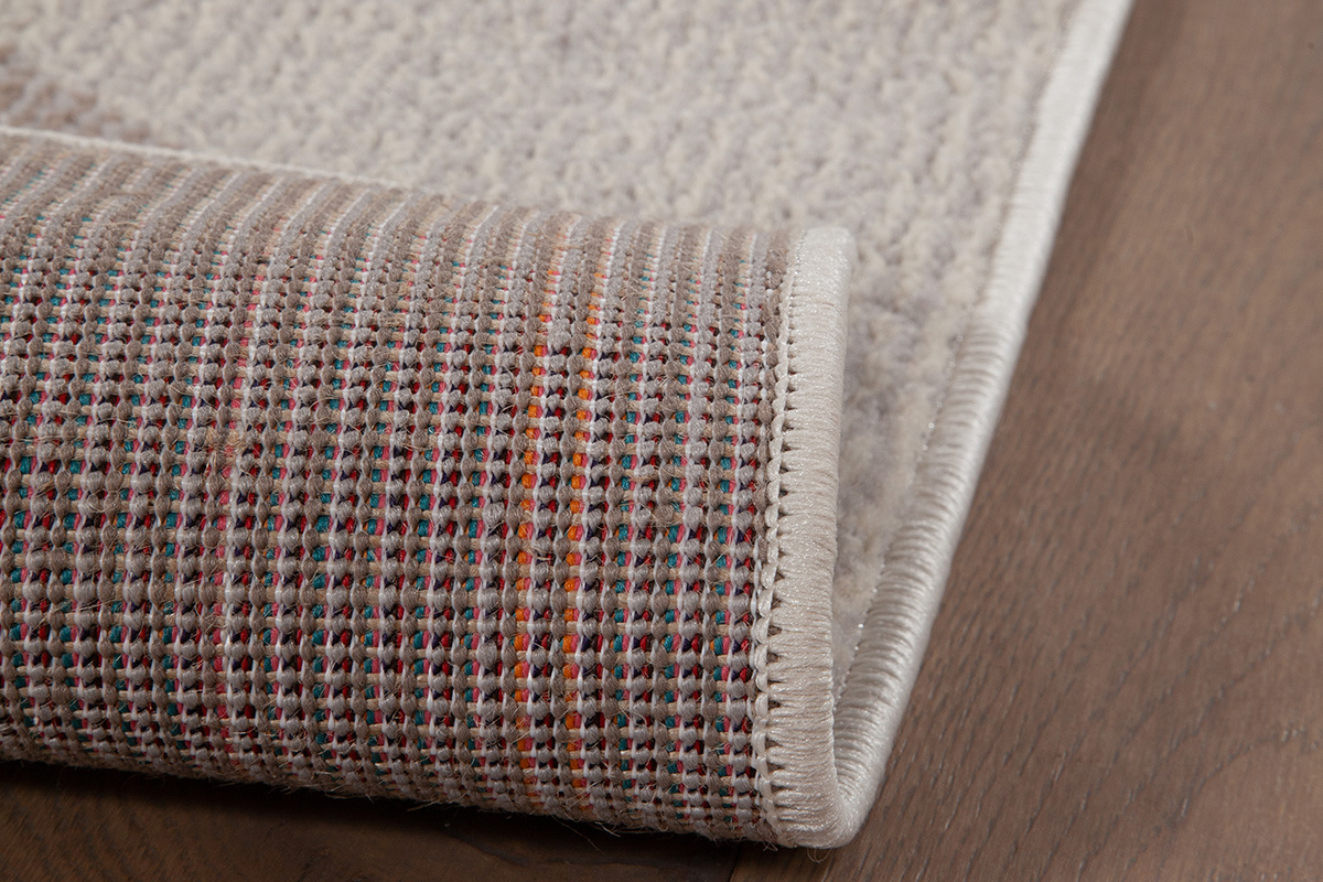 Alfombra beige y gris con motivo grfico 200נ290cm ARID