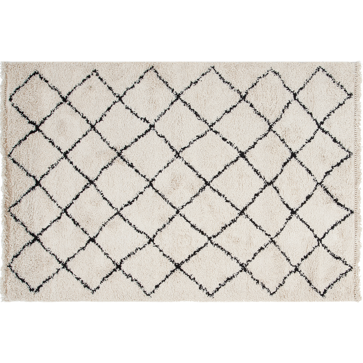 Alfombra bereber crudo 160 x 230 cm ZELIA