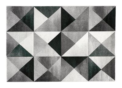 Alfombra con estampado gr&aacute;fico verde y gris 160&nbsp;&times;&nbsp;230&nbsp;cm CHROMA