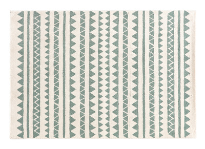 Alfombra con motivos gr&aacute;ficos azul claro 120 x 170 cm TAYA