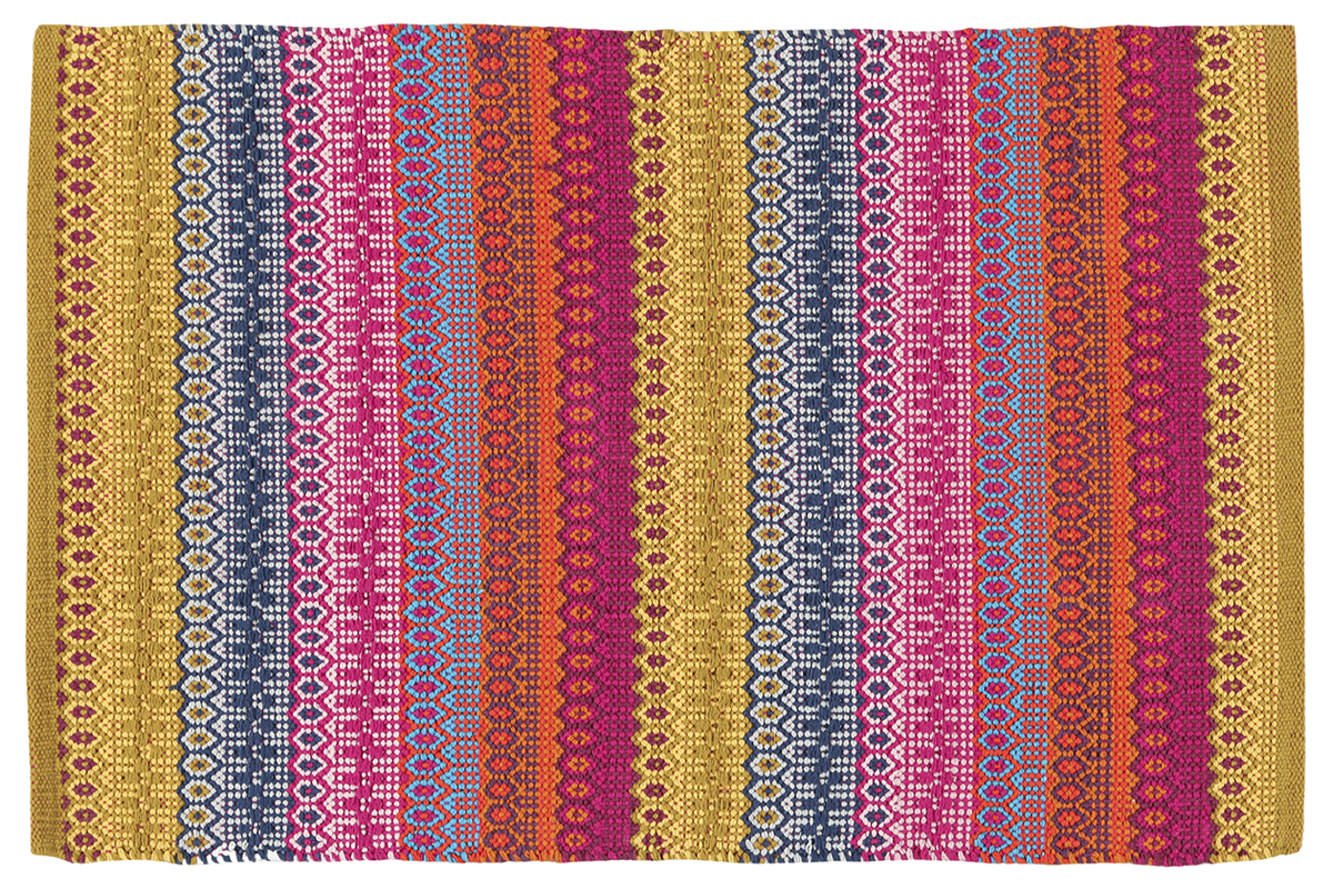 Alfombra con motivos multicolor 140 x 200 cm SENEGAL
