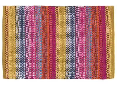 Alfombra con motivos multicolor 140 x 200 cm SENEGAL