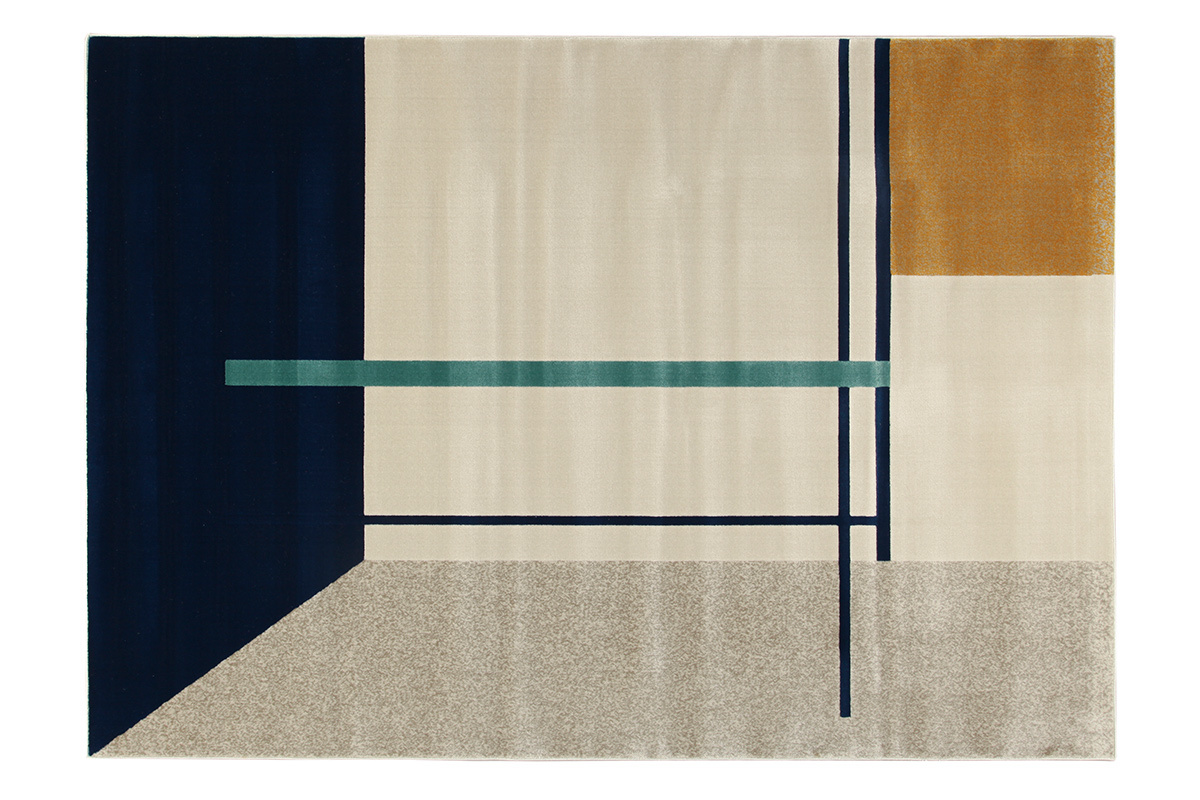 Alfombra con motivos multicolor 160x230cm  MONDRIAN