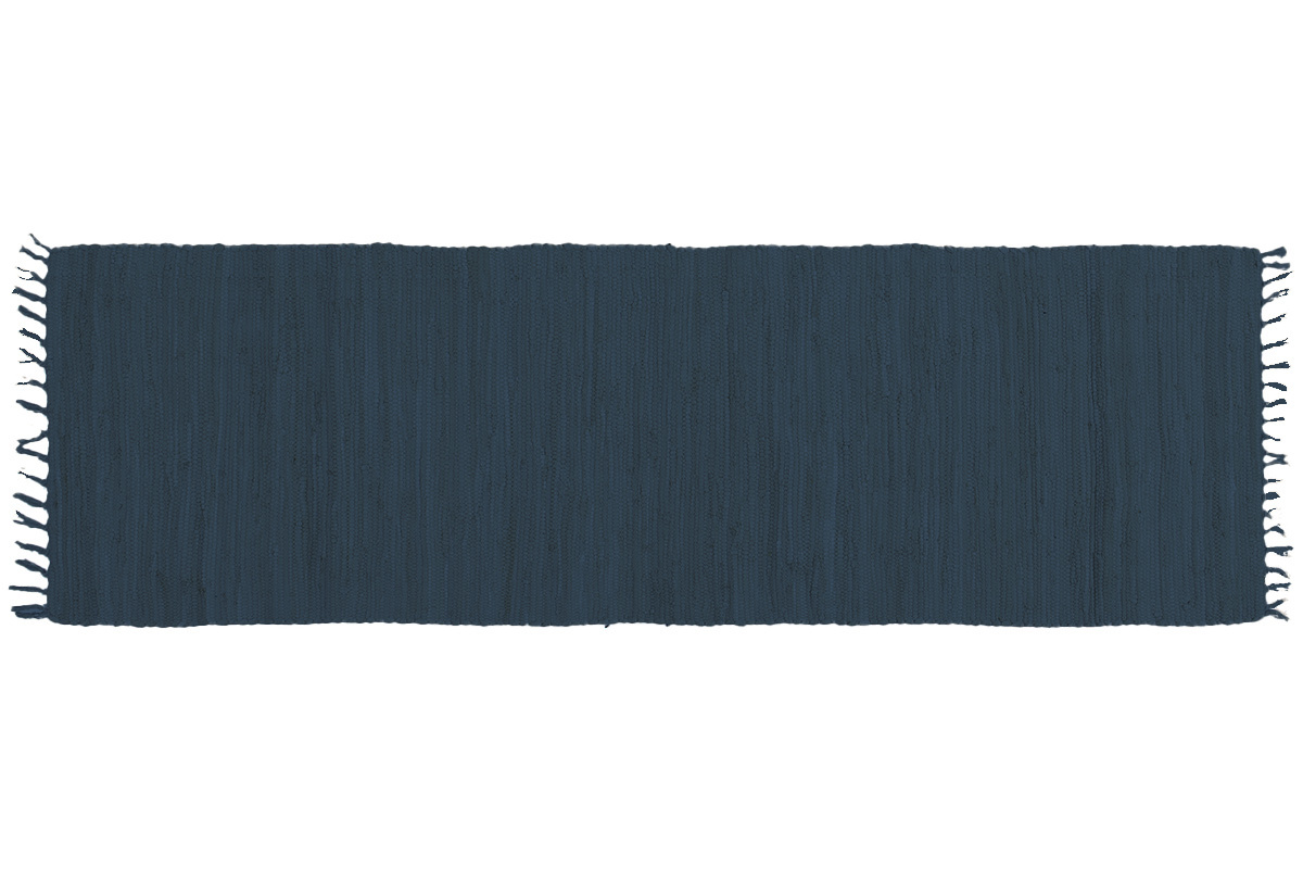 Alfombra de pasillo azul oscuro 60 x 200 cm AUBAGNE