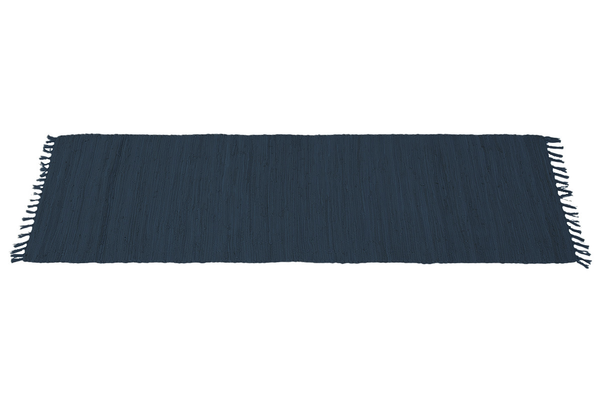 Alfombra de pasillo azul oscuro 60 x 200 cm AUBAGNE