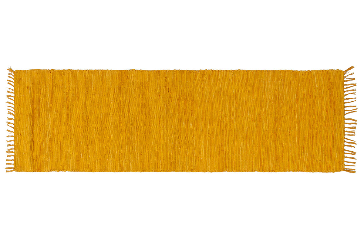 Alfombra de pasillo color amarillo comino 60נ200 cm AUBAGNE