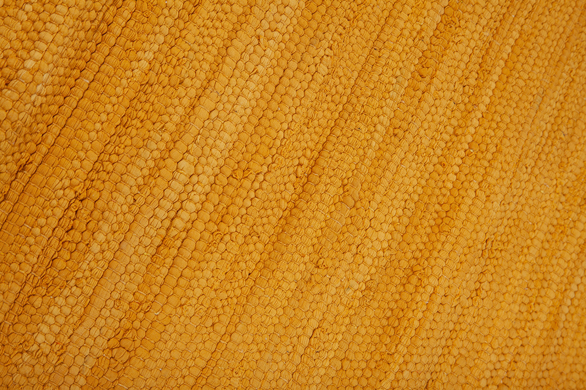 Alfombra de pasillo color amarillo comino 60נ200 cm AUBAGNE