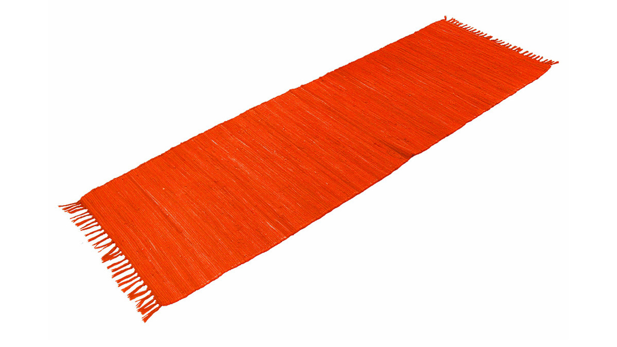 Alfombra de pasillo naranja 60 x 200 cm AUBAGNE