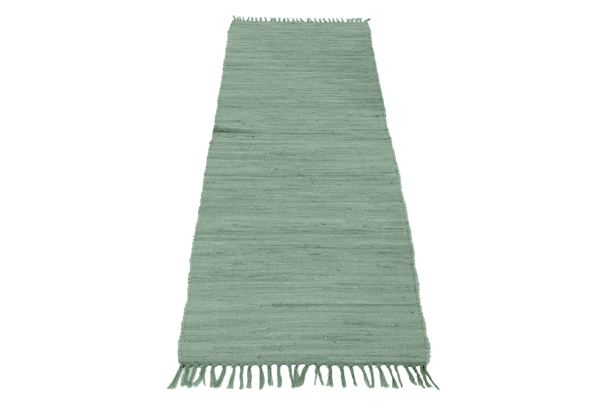 Alfombra de pasillo verde celadn 60 x 200 cm AUBAGNE