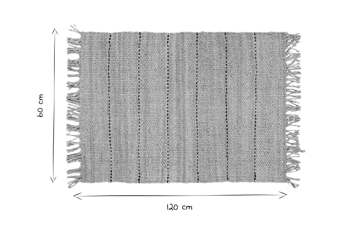Alfombra de yute tejida a mano 60נ120cm CASTAVI
