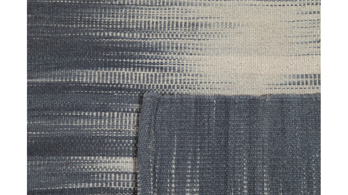 Alfombra en lana gris 160 x 230 cm IKAT