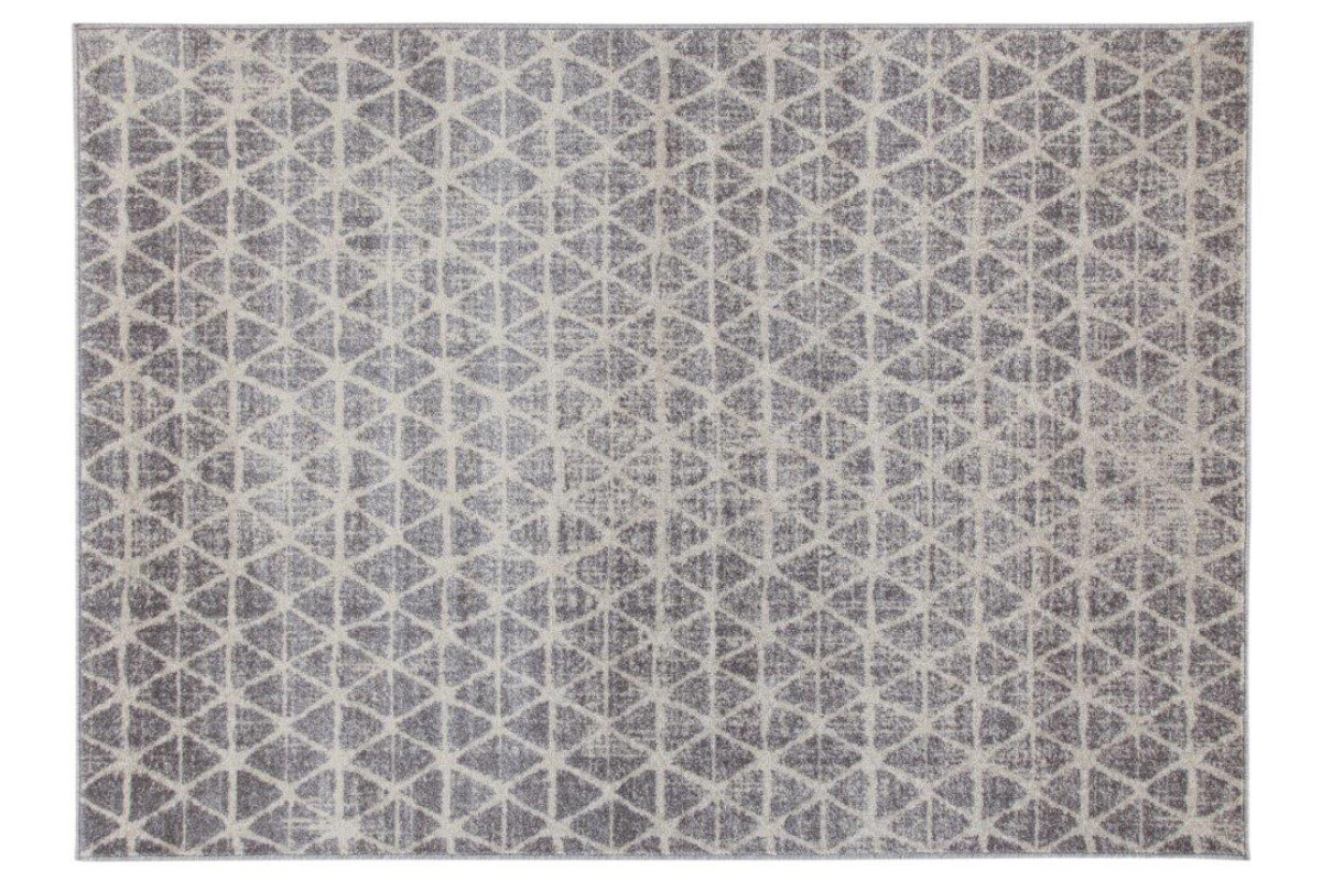 Alfombra grfica beige 150 x 200 cm FLAKE