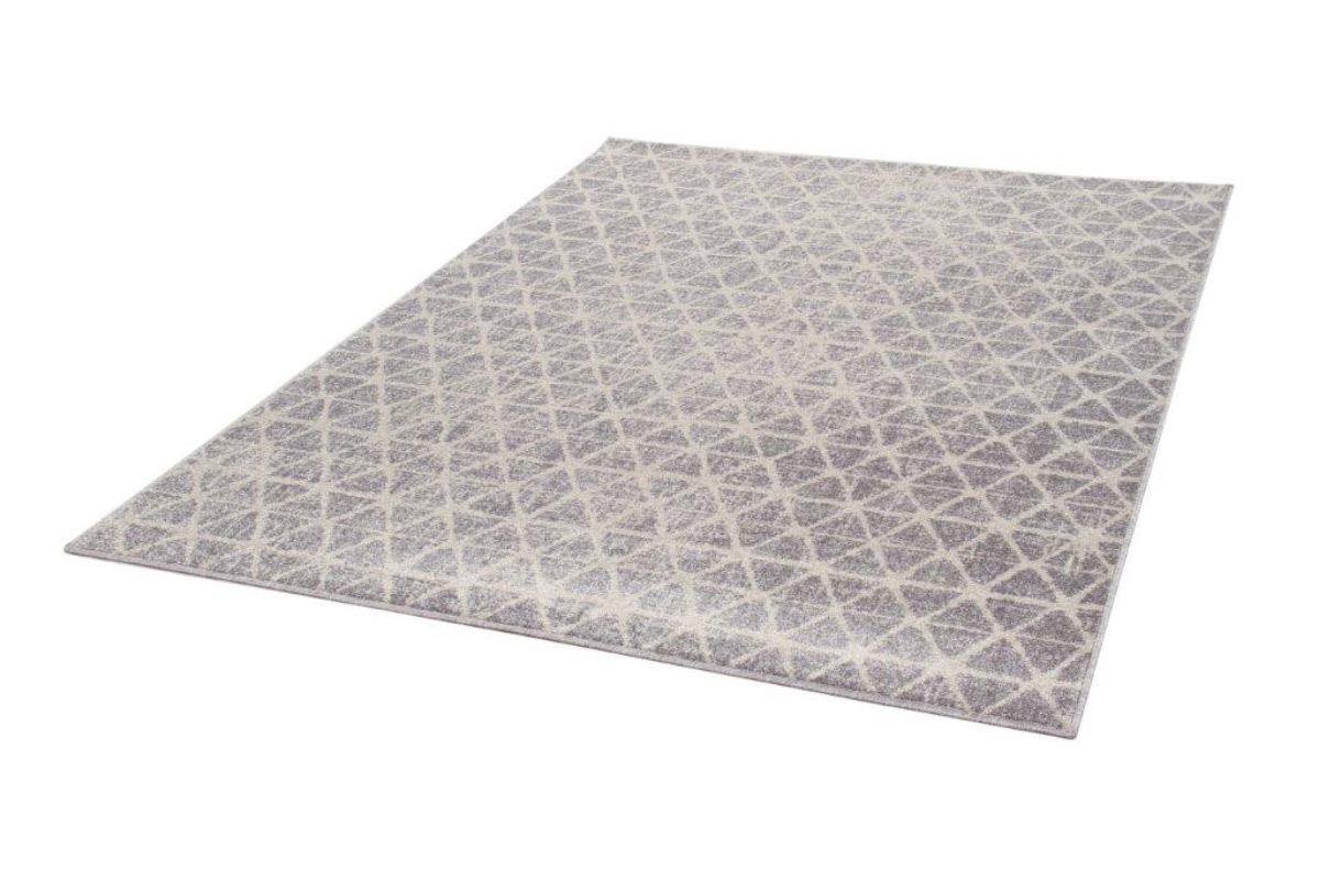 Alfombra grfica beige 150 x 200 cm FLAKE