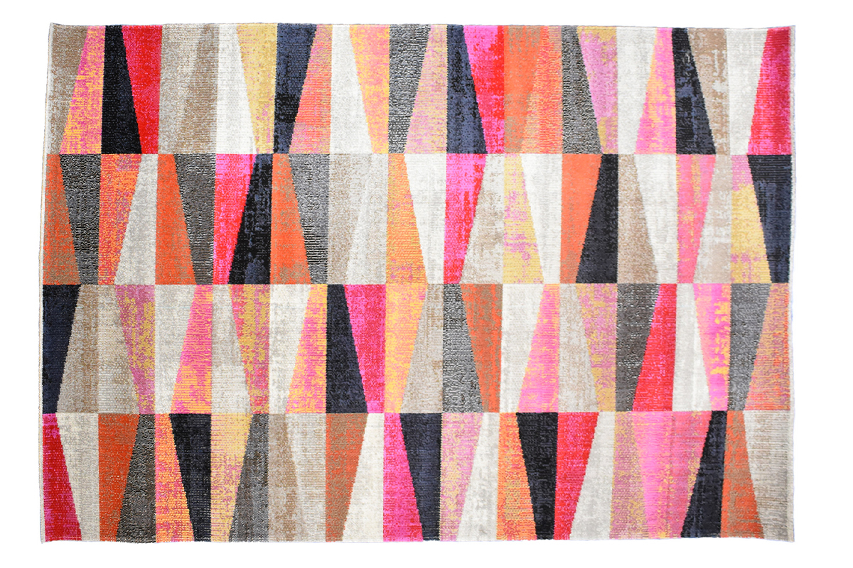 Alfombra grfica multicolor para interior y exterior 150נ220cm ARLES