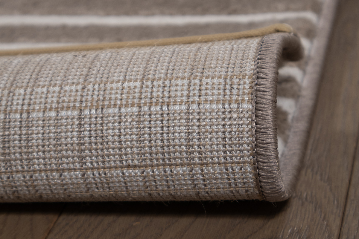 Alfombra grfica rectangular taupe 160 x 230 cm MAGNUS