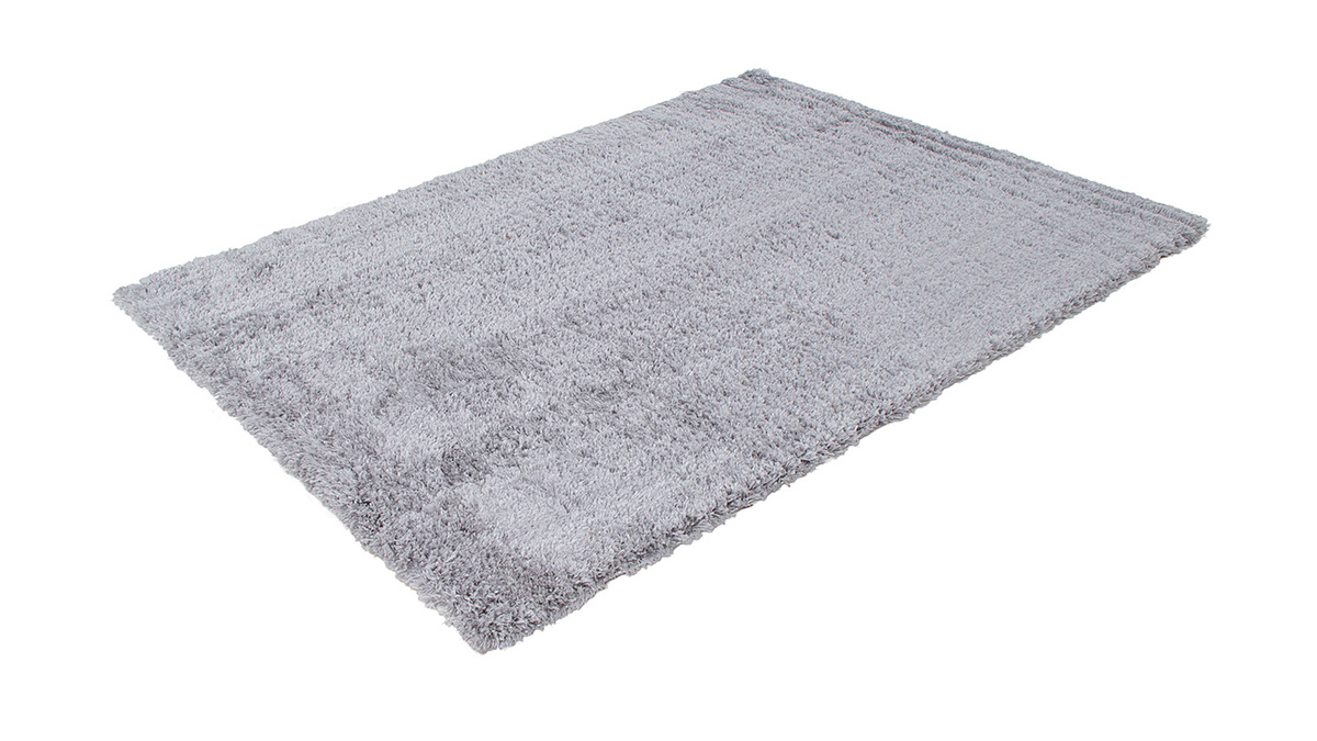 Alfombra gris antracita 160x230 cm PLUMA