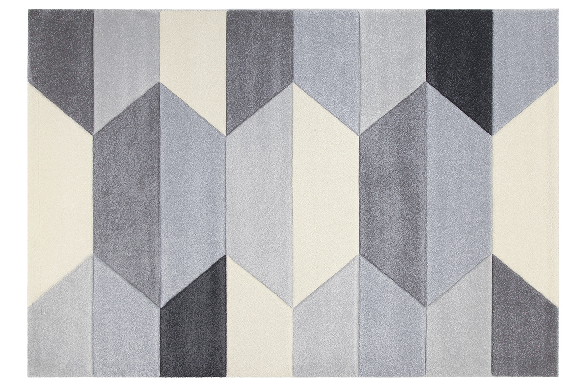Alfombra gris gris 160 x 230 cm NAVETTE