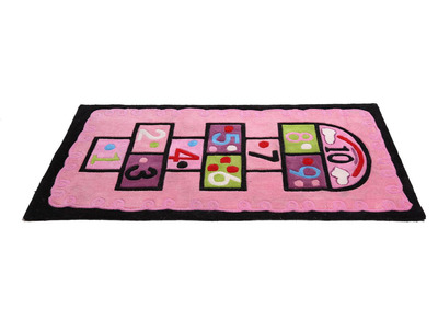 Alfombra habitaci&oacute;n ni&ntilde;a rosa 80x150 MARELLE