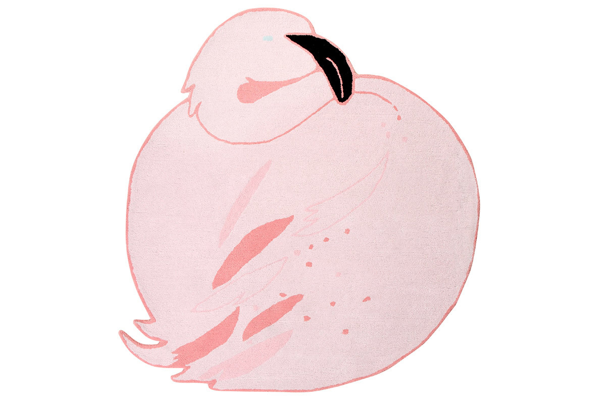 Alfombra infantil 150x160cm FLAMINGO