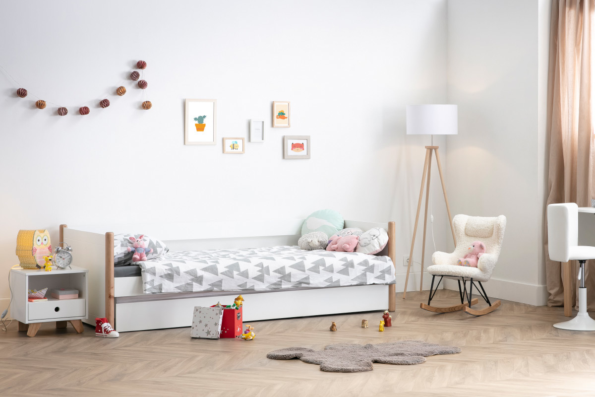Alfombra infantil en algodn topo 80x100 cm TEDDY