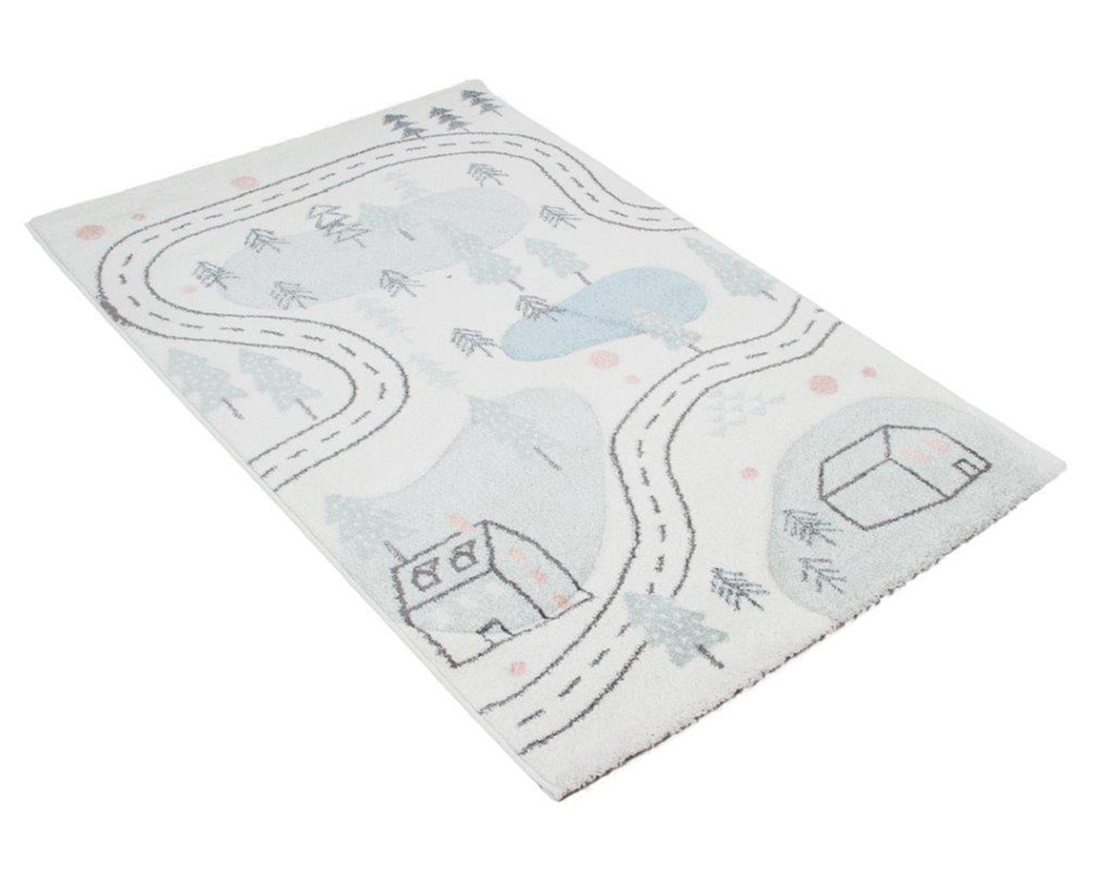 Alfombra infantil motivo carretera 100 x 150 cm NINO - Face Alfombra infantil motivo carretera 100 x 150 cm NINO