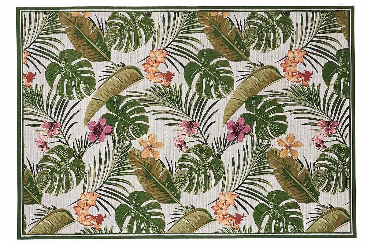 Alfombra interior exterior con motivos multicolores 160 x 230 cm TAHIA