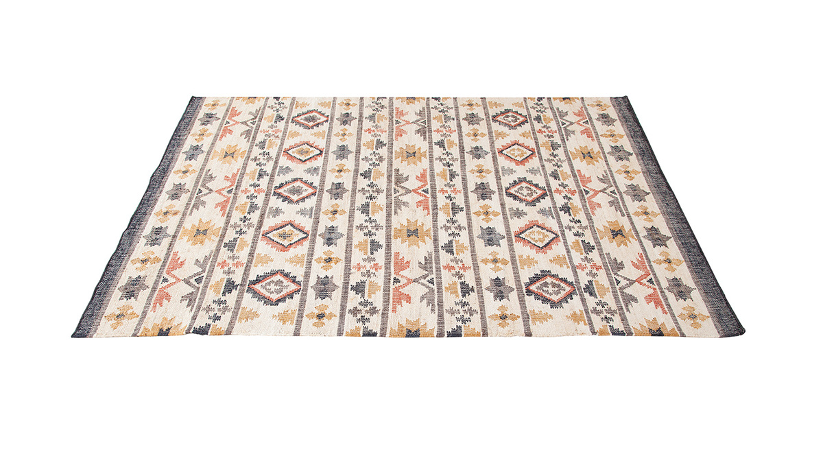 Alfombra Kilim tejida a mano en yute 160 x 230 cm INCAS