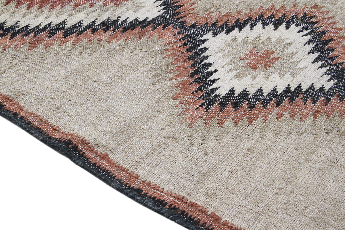 Alfombra kilim tejida a mano en yute160 x 230 cm DAKOTA