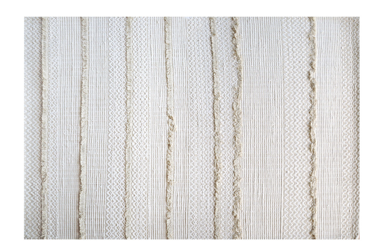 Alfombra marfil algodn 160x230cm HYGGE