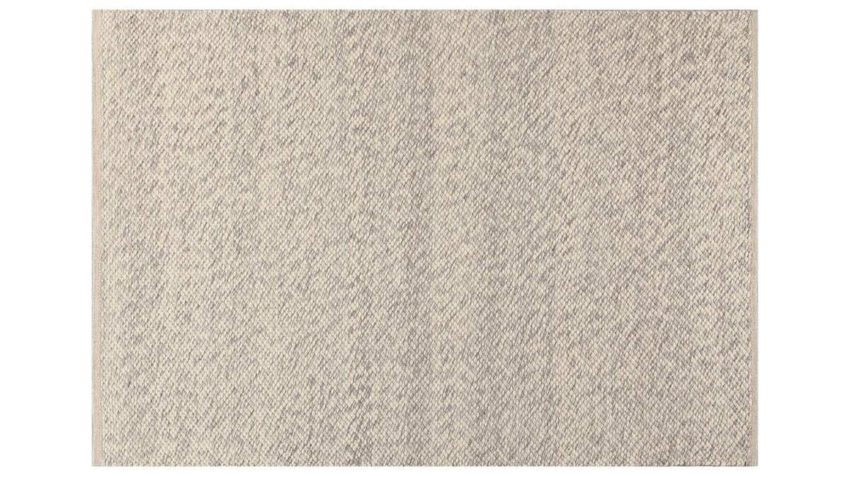 Alfombra marfil en lana 140 x 200 cm WOOL