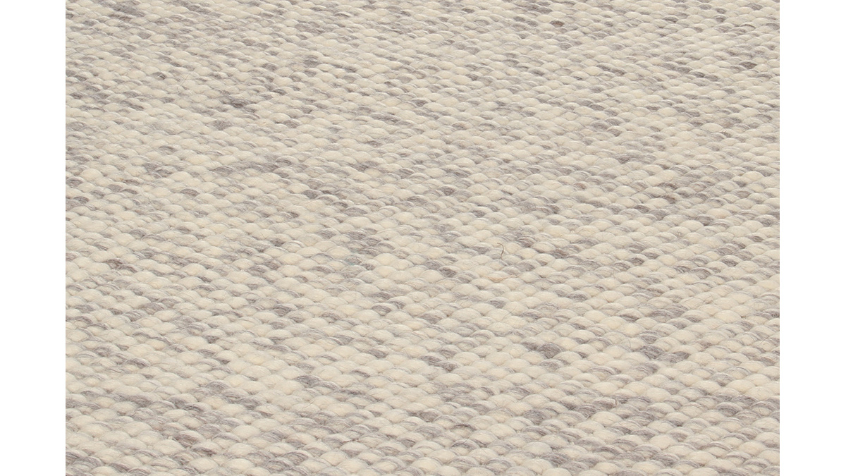 Alfombra marfil en lana 140 x 200 cm WOOL