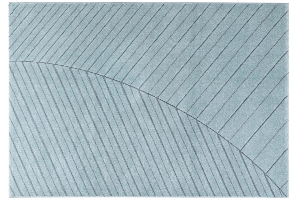 Alfombra moderna azul claro 160 x 230 cm PALM