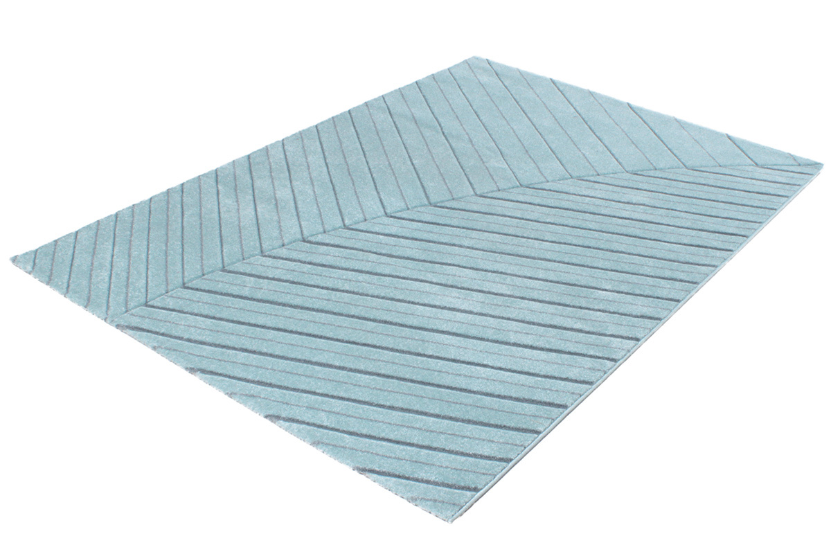 Alfombra moderna azul claro 160 x 230 cm PALM