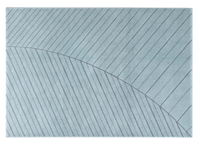 Alfombra moderna azul claro 160 x 230 cm PALM - Alfombra moderna azul claro 160 x 230 cm PALM